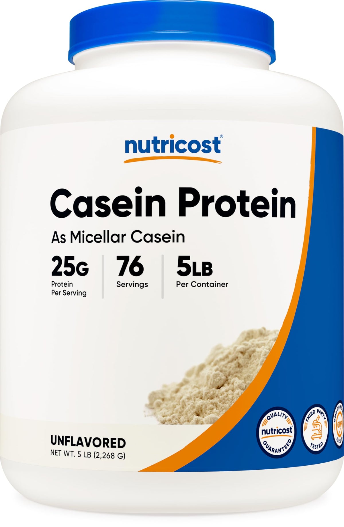 Nutricost Casein Protein Powder 5lb (Vanilla)