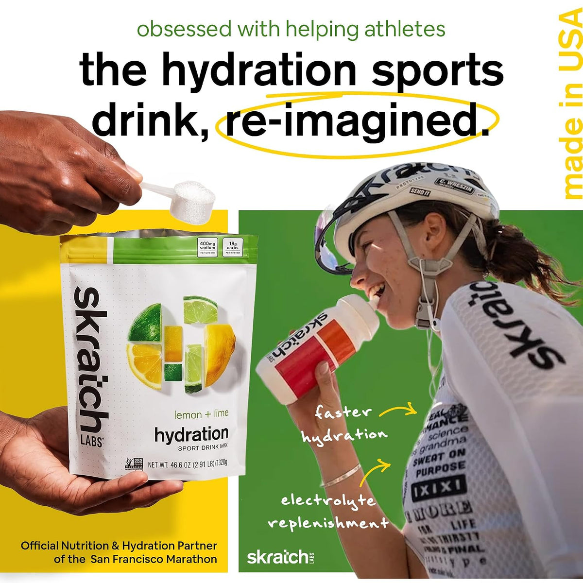 Skratch Labs Hydration Sports Drink Mix, Lemon Lime, 60 Servings