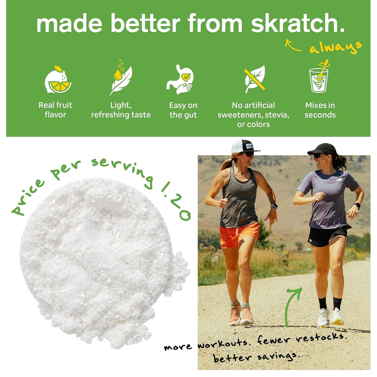 Skratch Labs Hydration Sports Drink Mix, Lemon Lime, 60 Servings