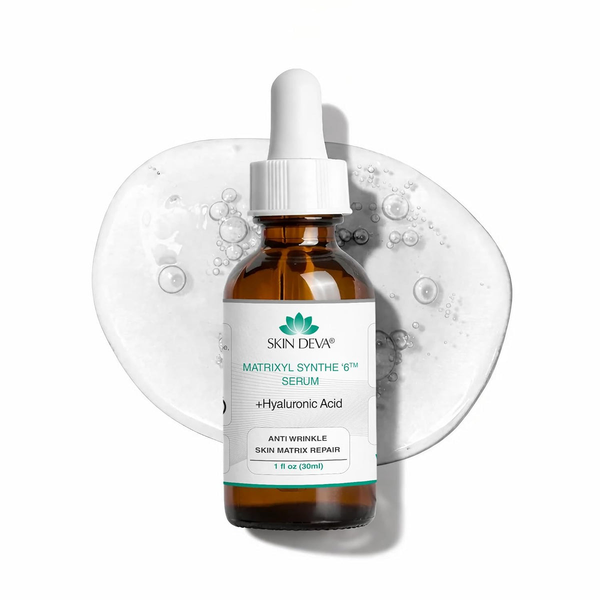 SKIN DEVA Matrixyl Synthe 6 Hyaluronic Acid Serum Anti Aging Serum Facial Serum Shrinks Pores and Keeps Skin Hydrated