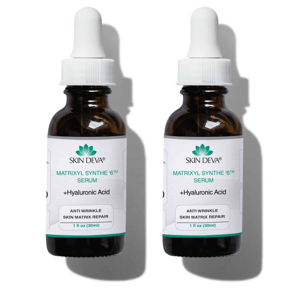 SKIN DEVA Matrixyl Synthe 6 Hyaluronic Acid Serum Anti Aging Serum Facial Serum Shrinks Pores and Keeps Skin Hydrated