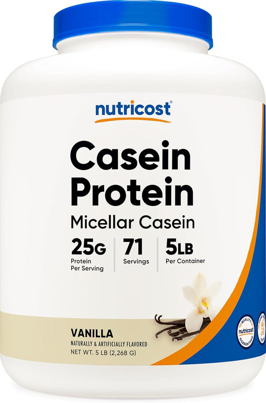 Nutricost Casein Protein Powder 5lb (Vanilla)