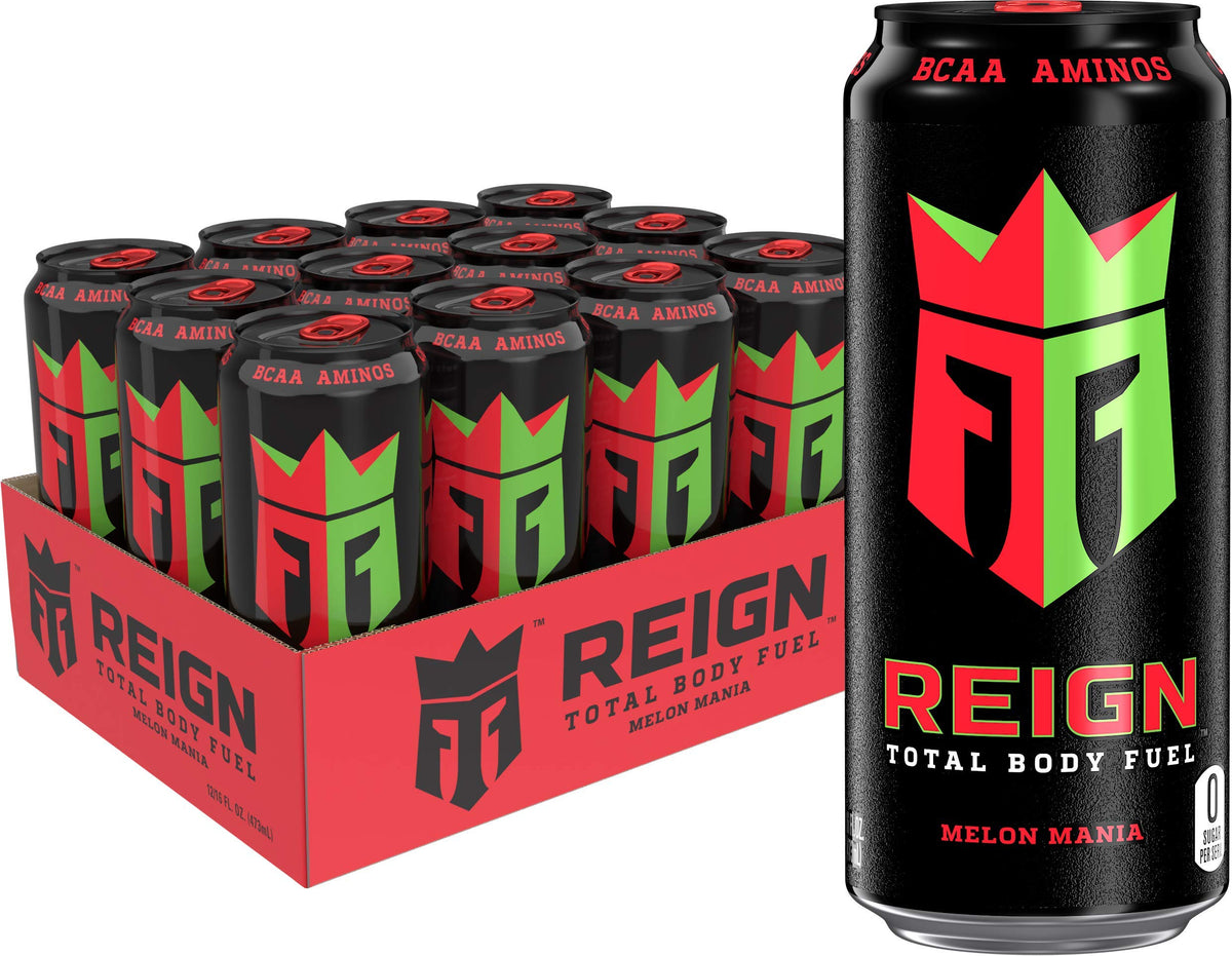 Reign Total Body Fuel,Cherry Limeade,Fitness & Performance Drink,16 Fl Oz,(Pack of 24)