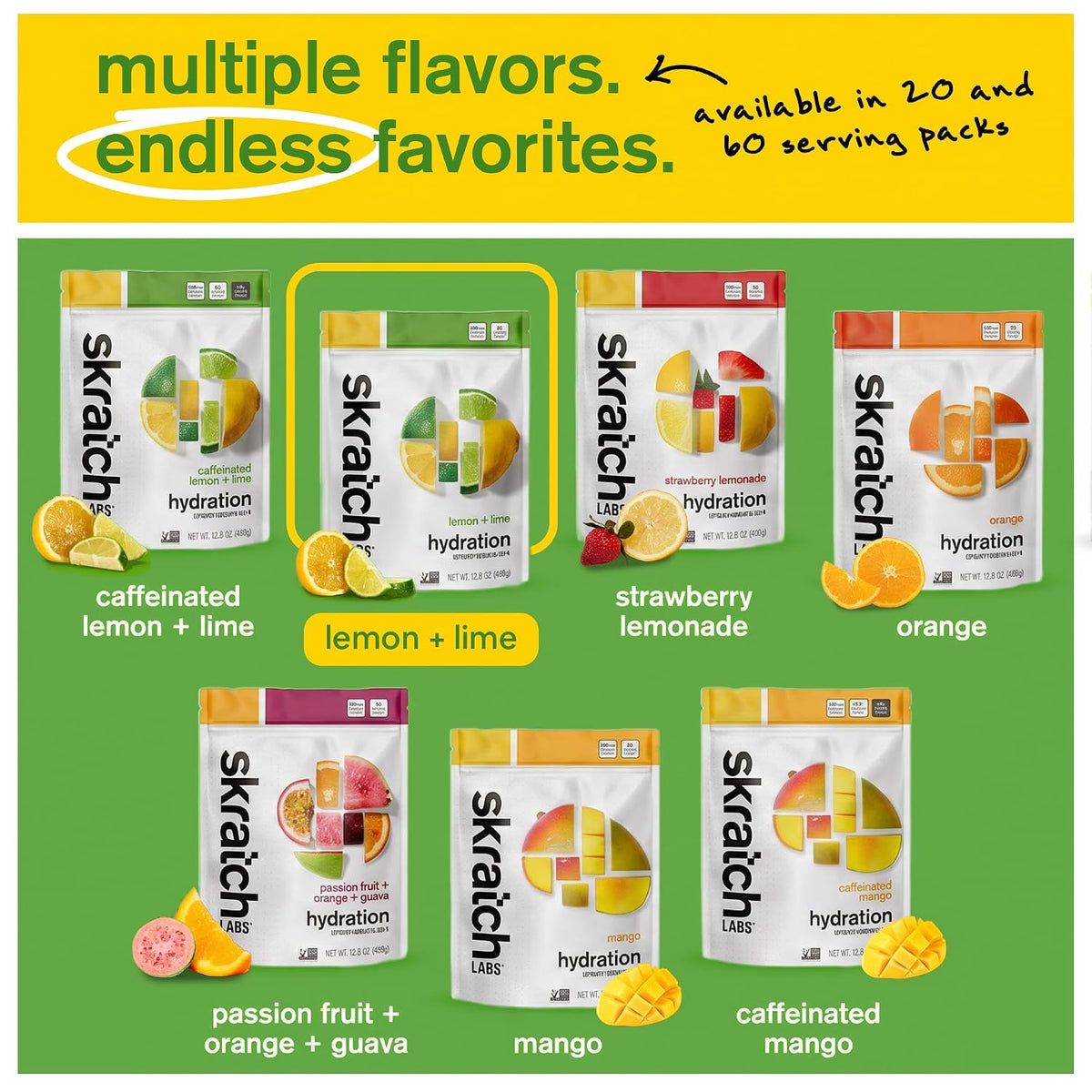 Skratch Labs Hydration Sports Drink Mix, Lemon Lime, 60 Servings